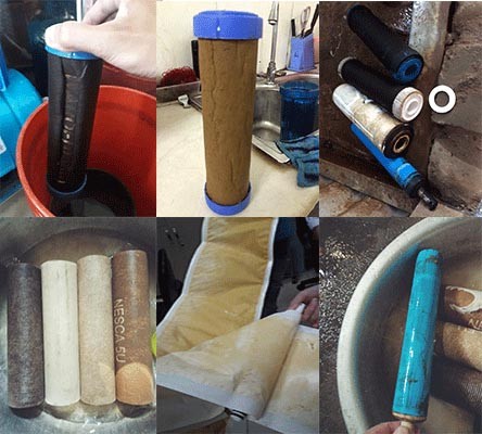 lõi lọc nước bị hoen gỉ