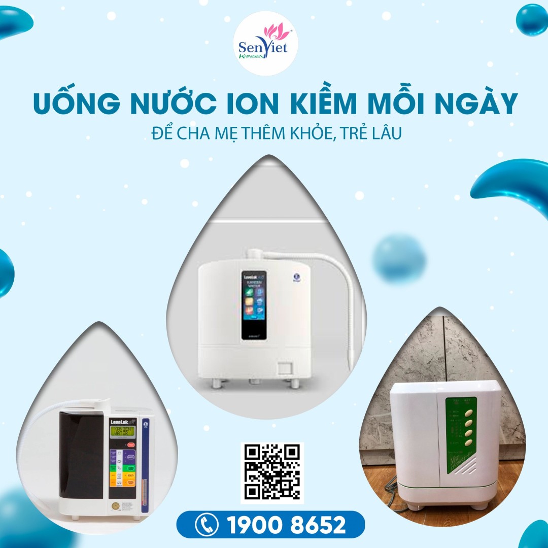 Nước lọc điện giải giúp duy trì cơ thể khoẻ mạnh, kéo dài tuổi thọ