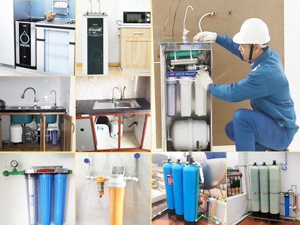 Kỹ thuật viên Kangen Sen Việt đang kiểm tra, bảo hành máy lọc 