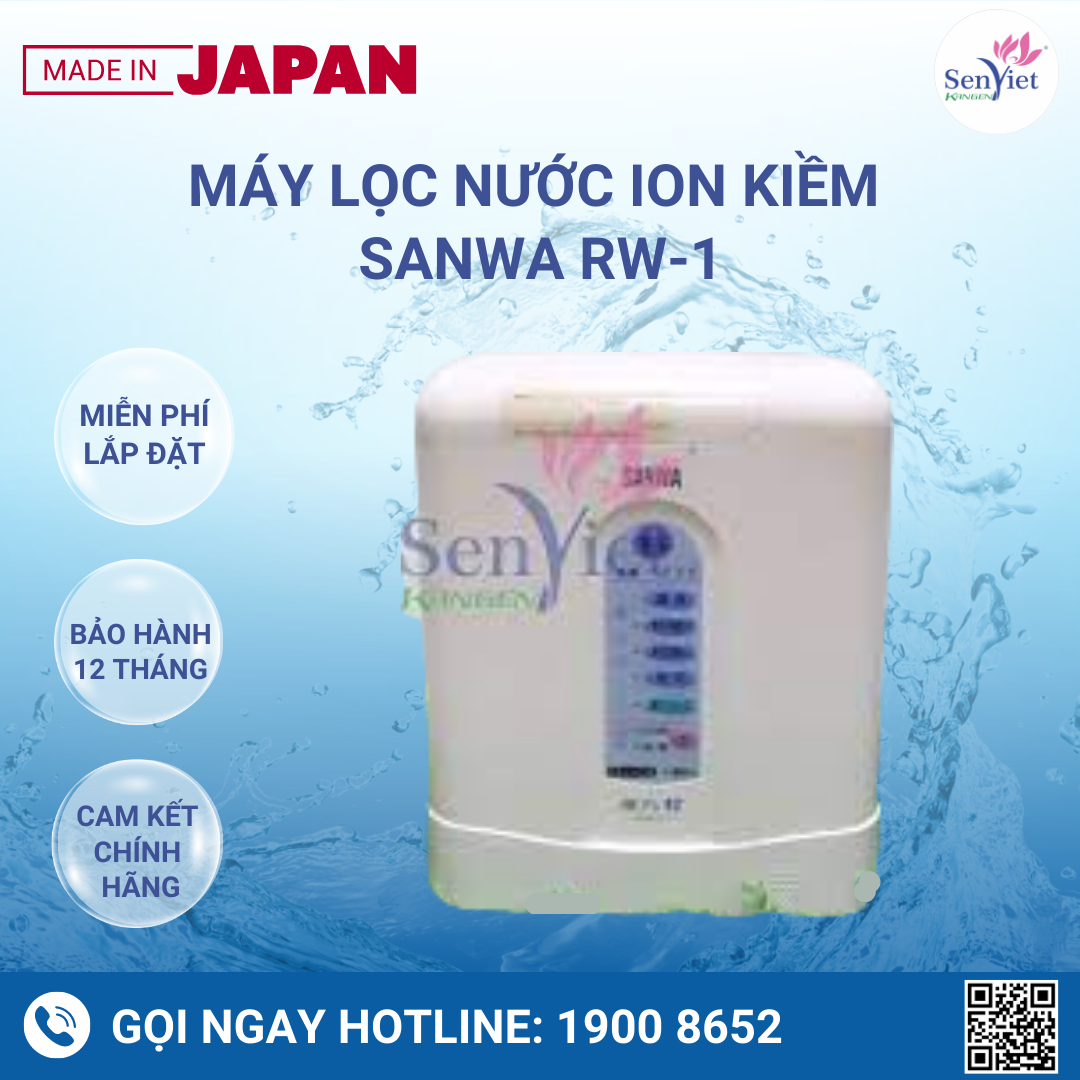 Máy Lọc Nước Ion Kiềm Sanwa RW-1